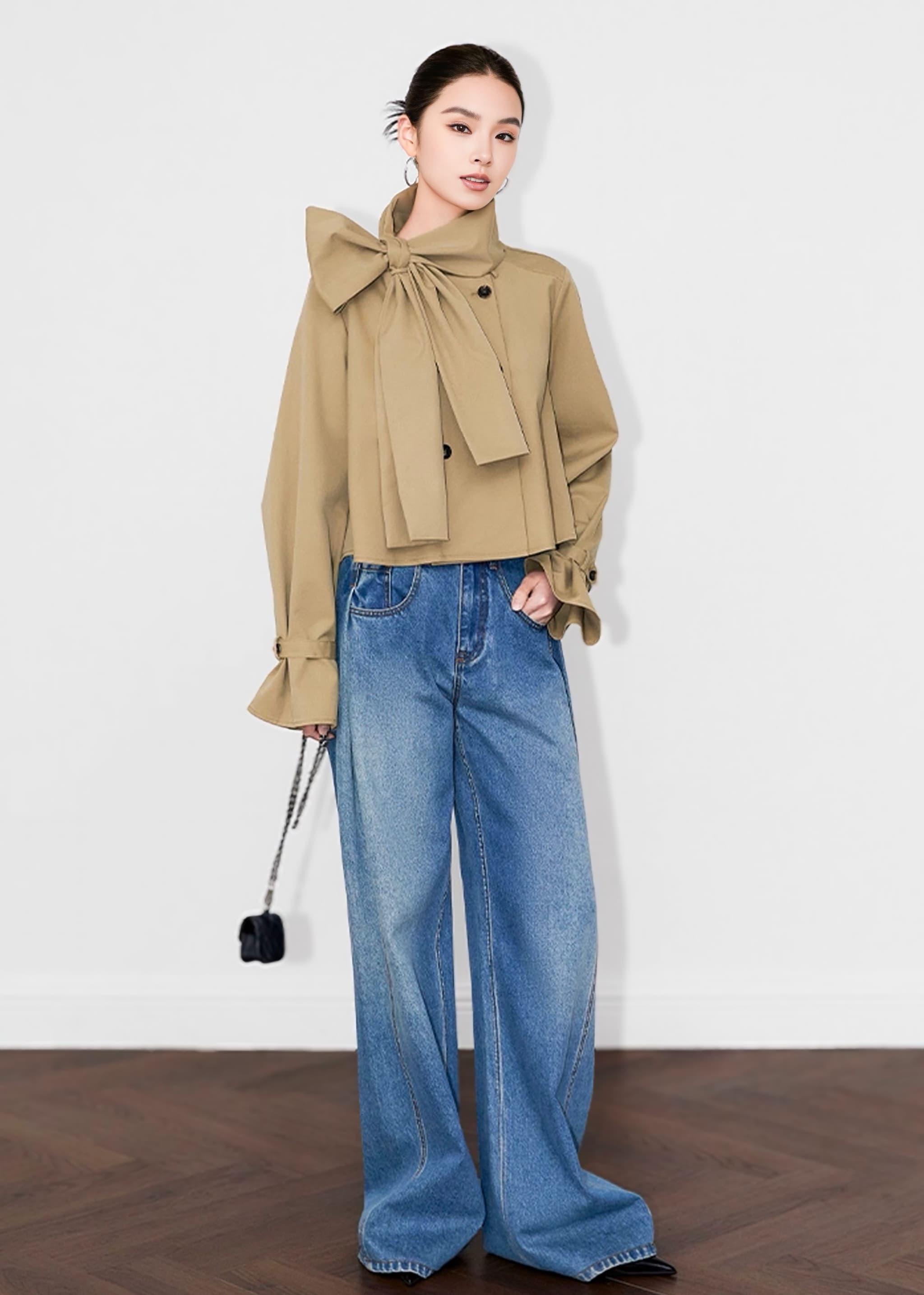 N.FRAME/エヌフレーム】ボウタイショートトレンチ – N FRAME