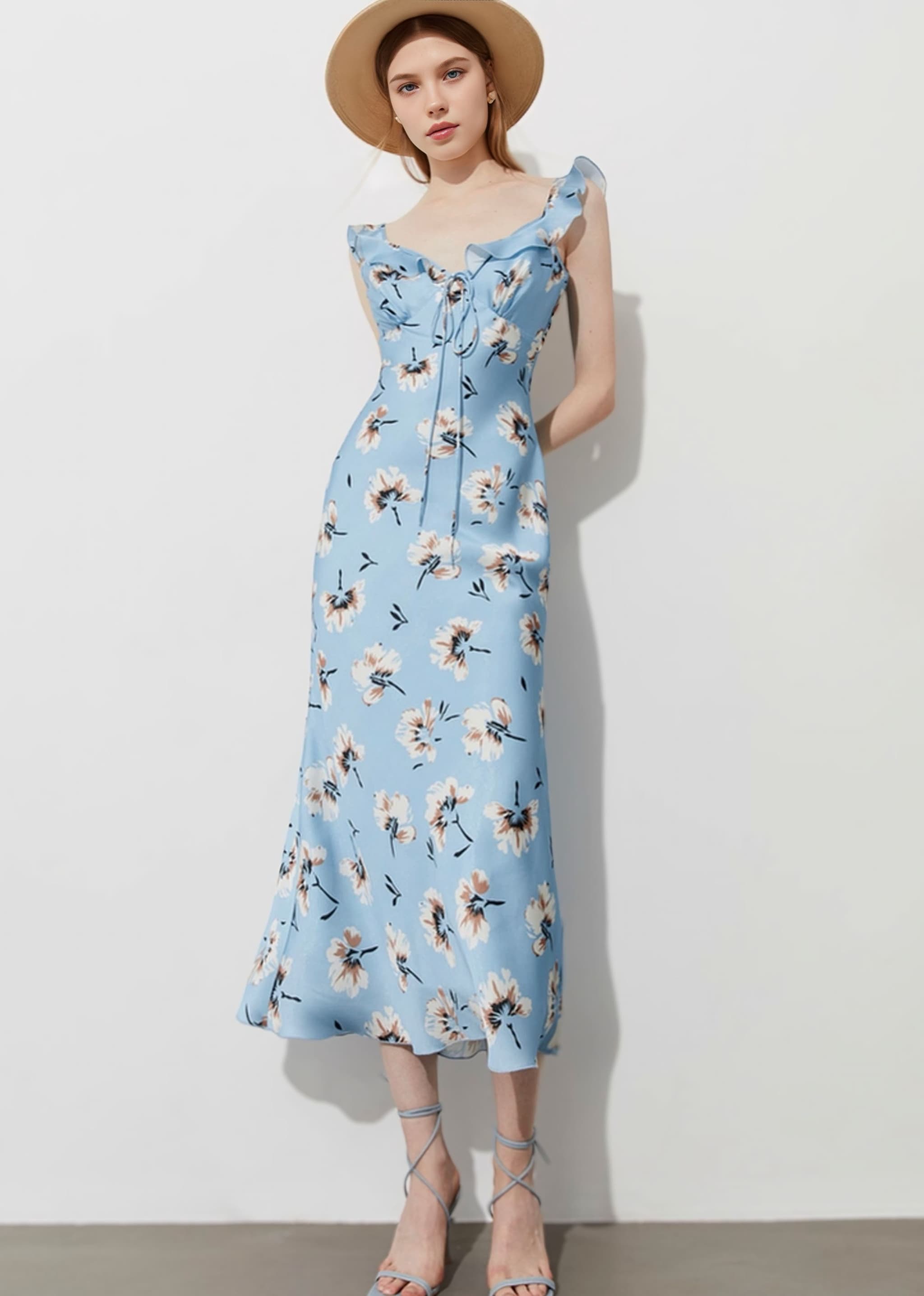 【極美品】PEYTON PLACE フラワープリント ドレス キャミ Mサイズ N.FRAME/エヌフレーム】フラワープリントキャミドレス – N FRAME