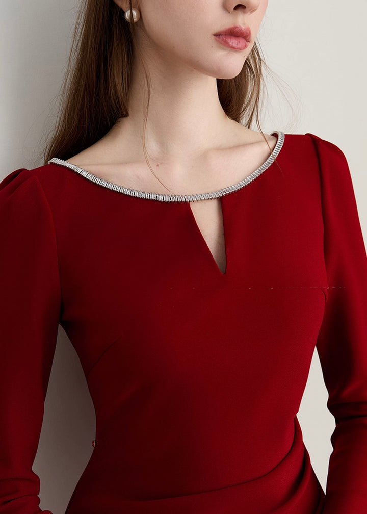 N.FRAME/エヌフレーム】ボルドービジューラインドレス – N FRAME