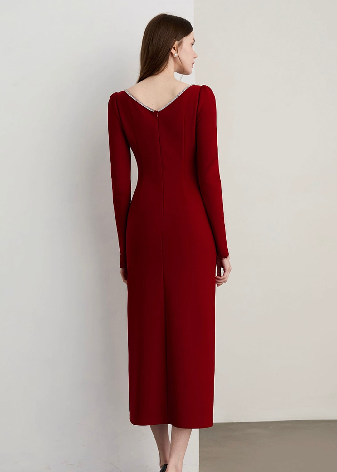 N.FRAME/エヌフレーム】ボルドービジューラインドレス – N FRAME