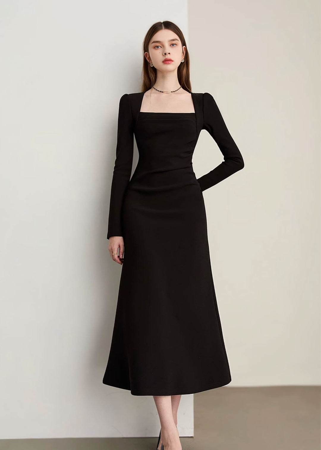 ワンピース nya mana maruyamaさんコラボ】レースカラーコクーンワンピース