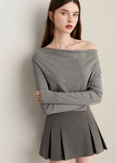 タックプリーツミニスカート