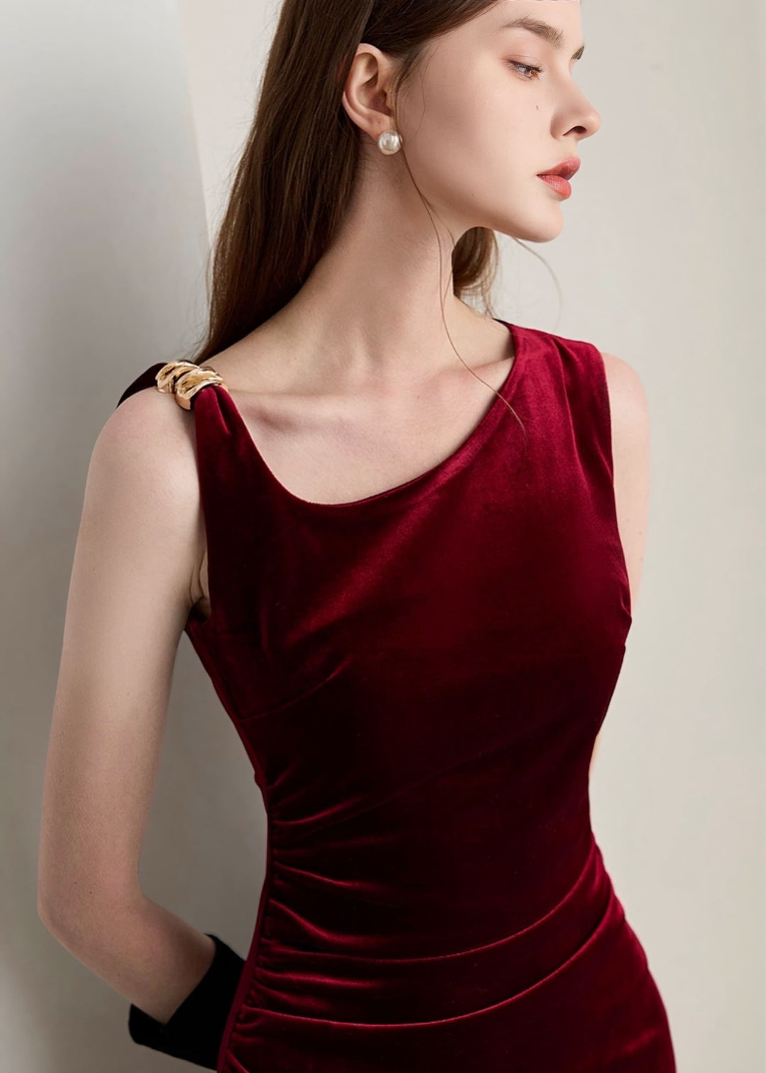 エヌフレーム　ドレス N.FRAME/エヌフレーム】ボルドービジューラインドレス – N FRAME