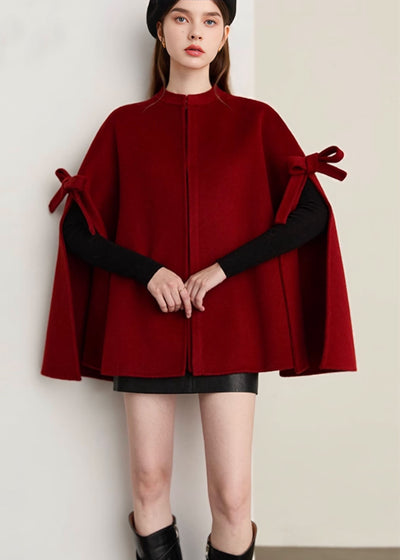 リボンスリーブケープコート