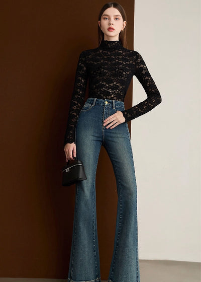 シアーカットアウトレーストップス