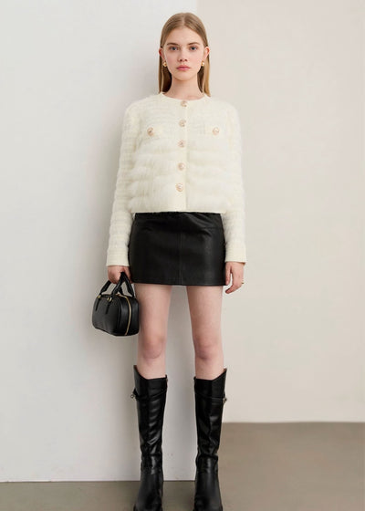 フレンチファーニットカーディガン