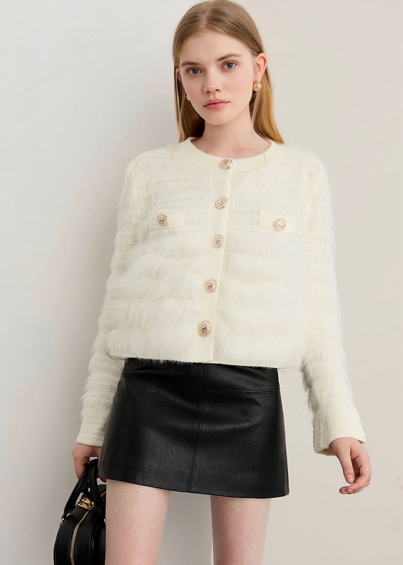 フレンチファーニットカーディガン