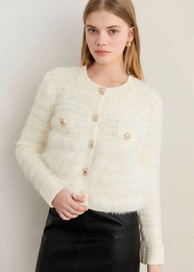 フレンチファーニットカーディガン