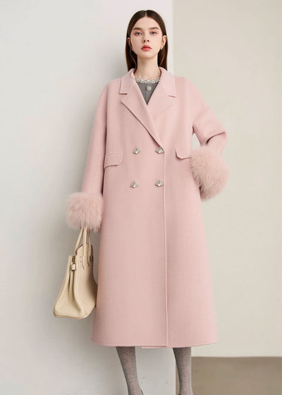 ビジューボタンファースリーブロングコート