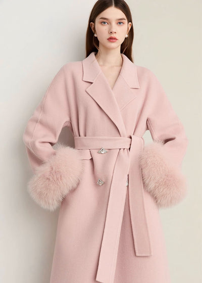 ビジューボタンファースリーブロングコート