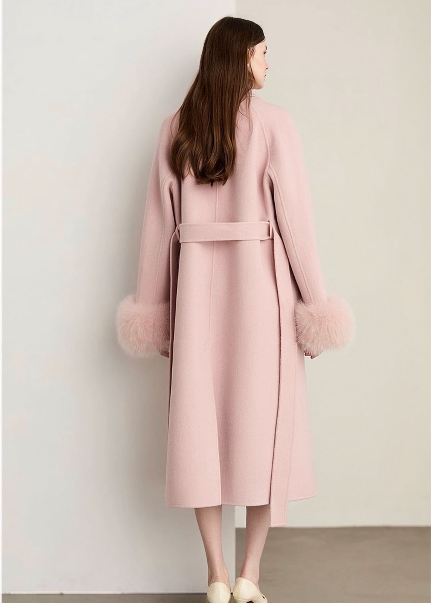 ビジューボタンファースリーブロングコート