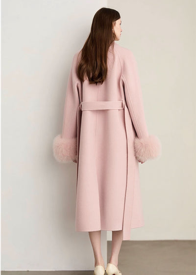 ビジューボタンファースリーブロングコート