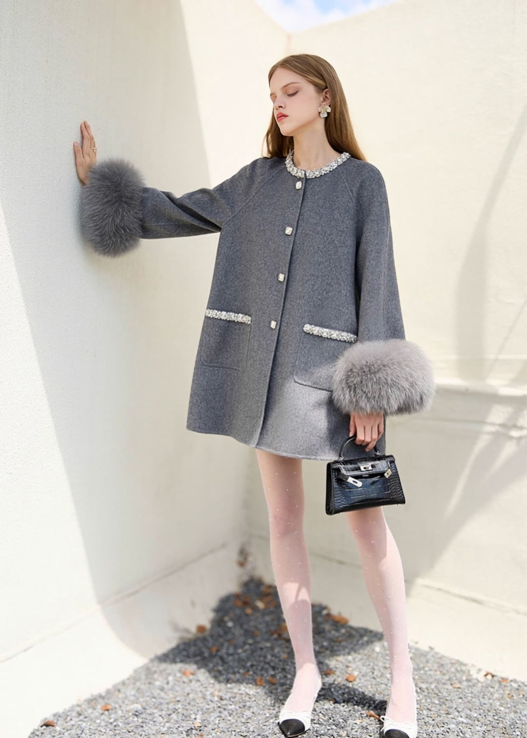 ブリリアントキャミスリットドレス　エヌフレームスパンコール　Nフレーム LaLaTulle USA/インポート】キャミソール スパンコール バッククロス