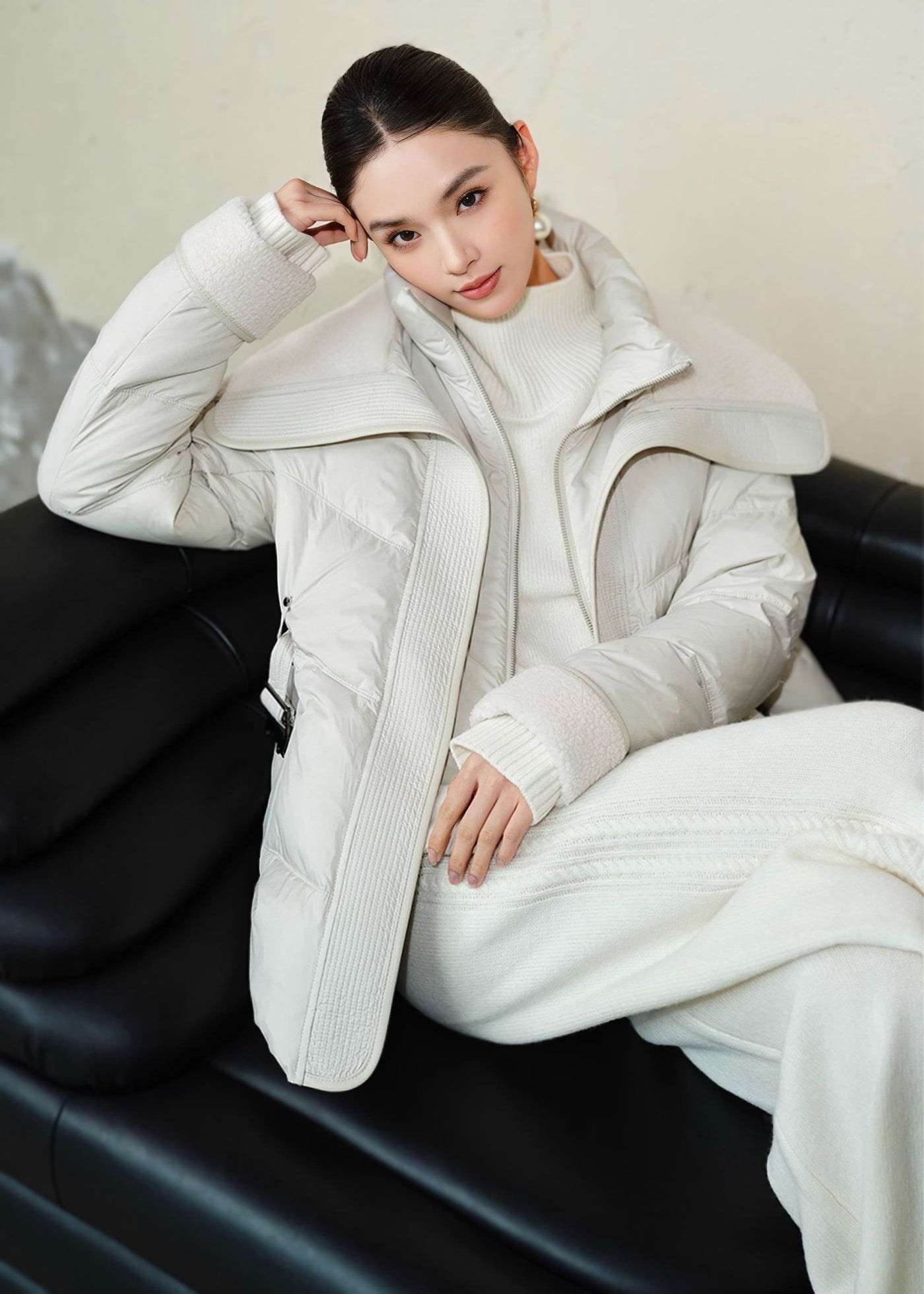 ビッグラペルダウンジャケット