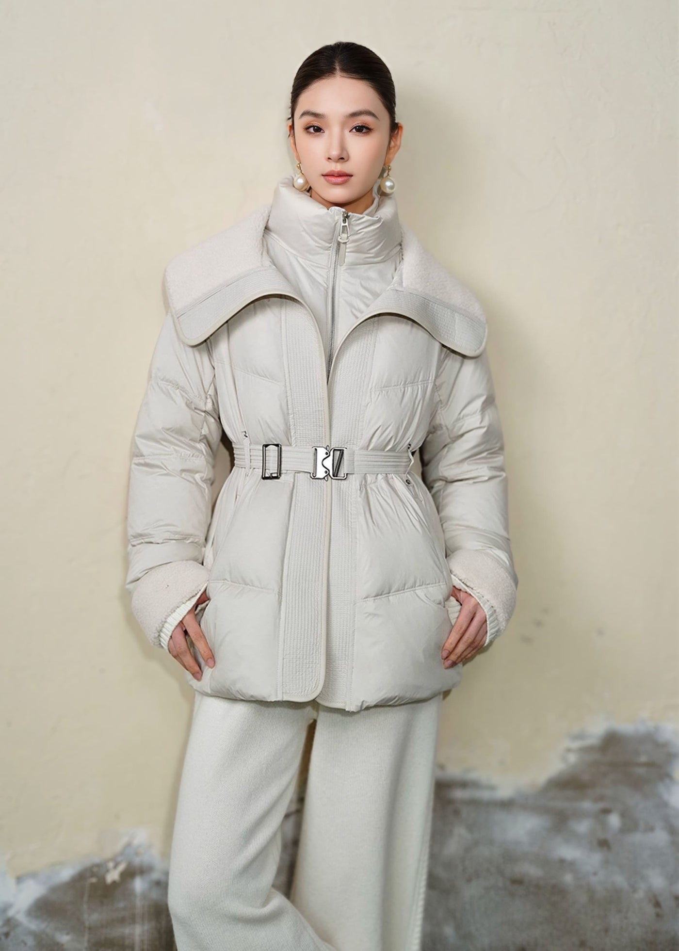 ビッグラペルダウンジャケット