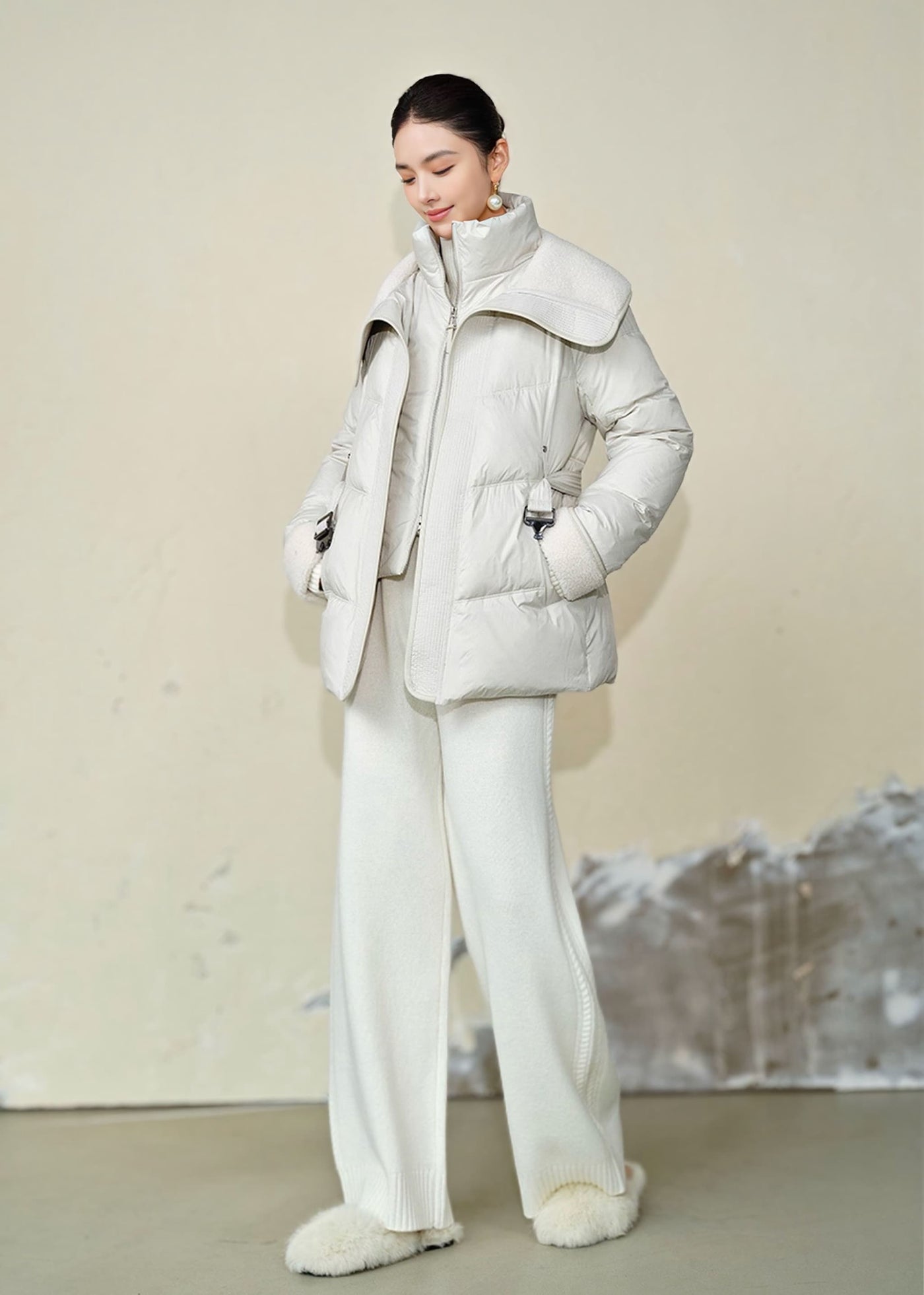 ビッグラペルダウンジャケット