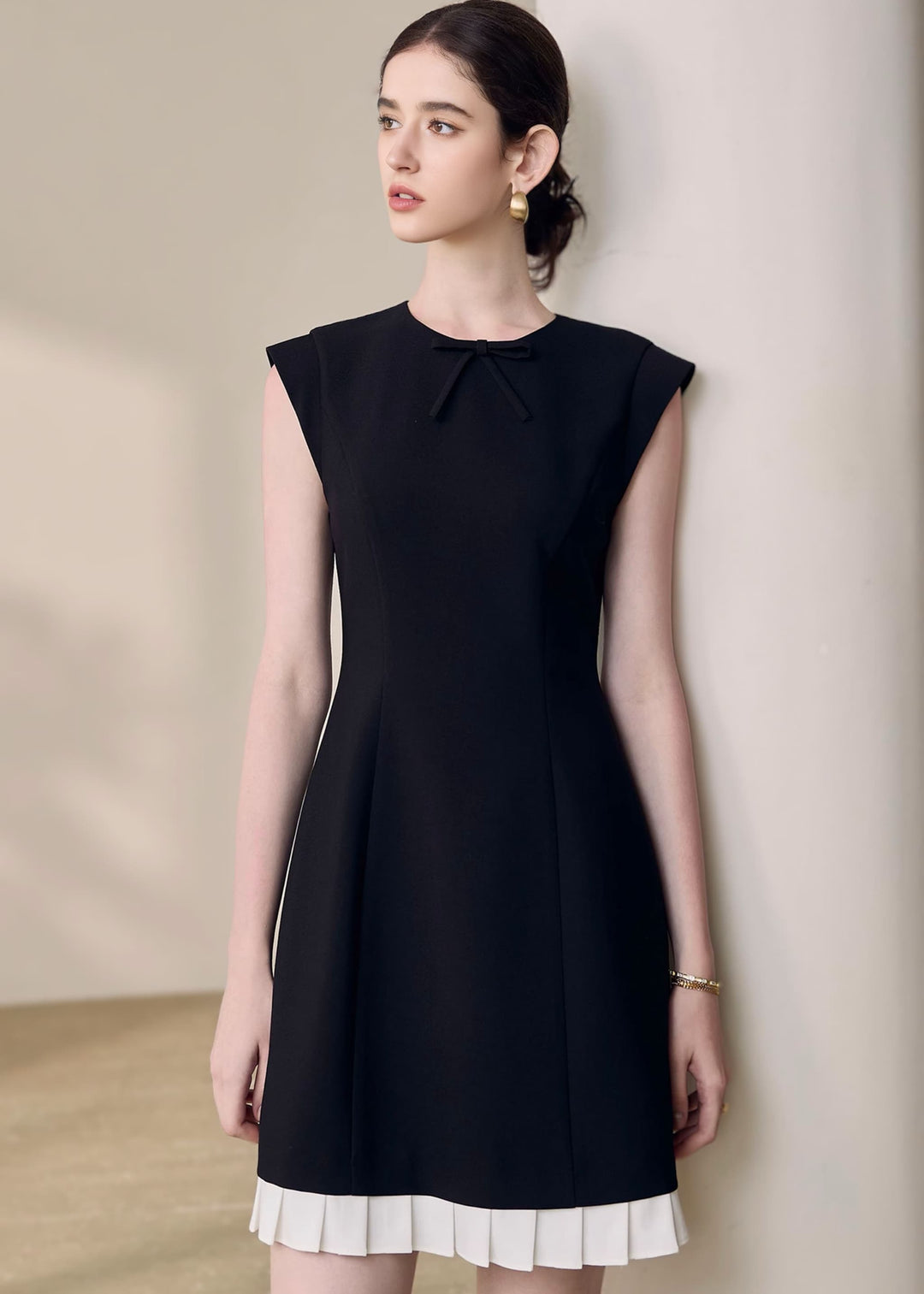 n-frameバーガンディ ドットチュールミニドレス ワンピース エヌ