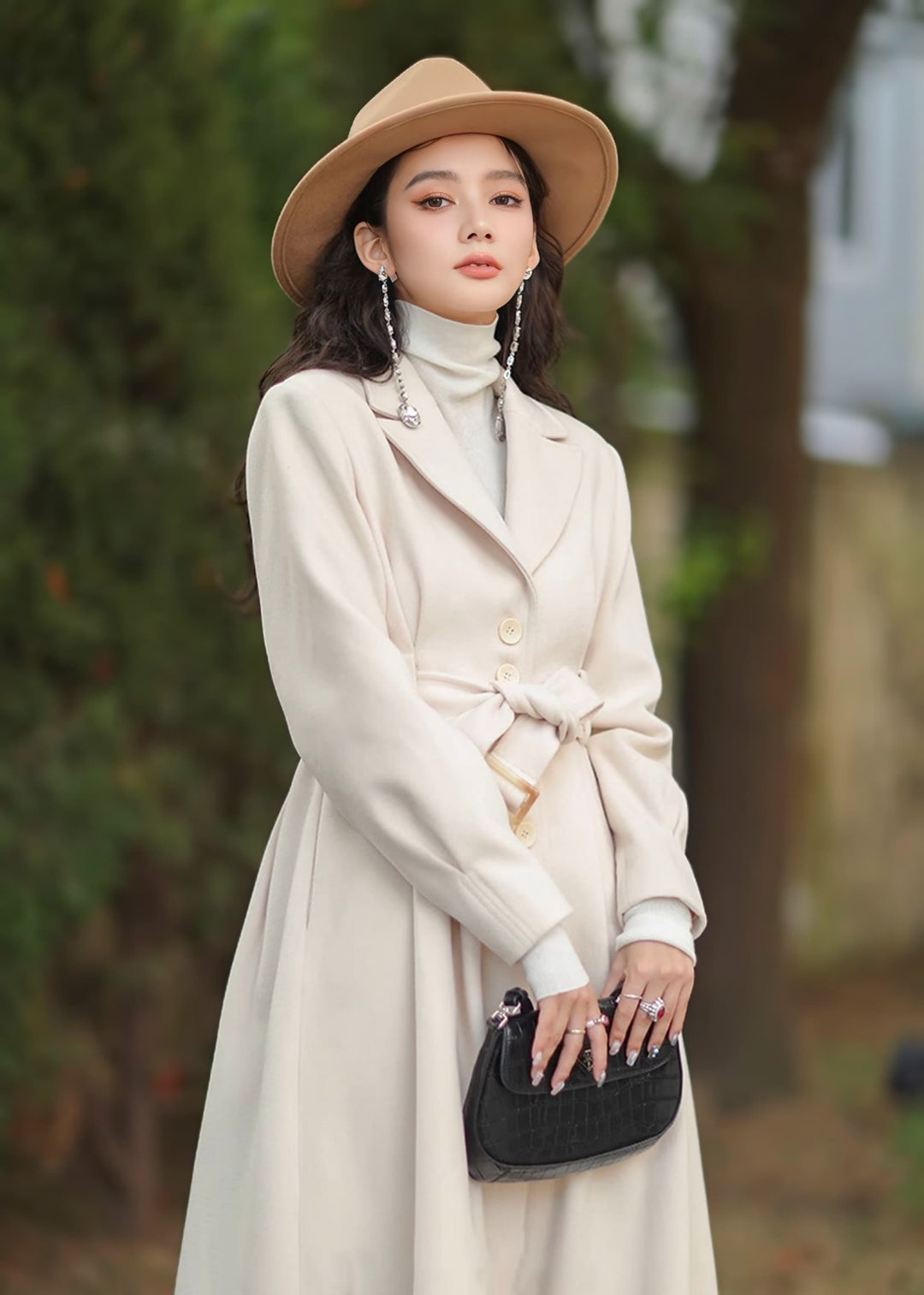 ELNIQUE】フィットアンドフレアロングコート – N FRAME