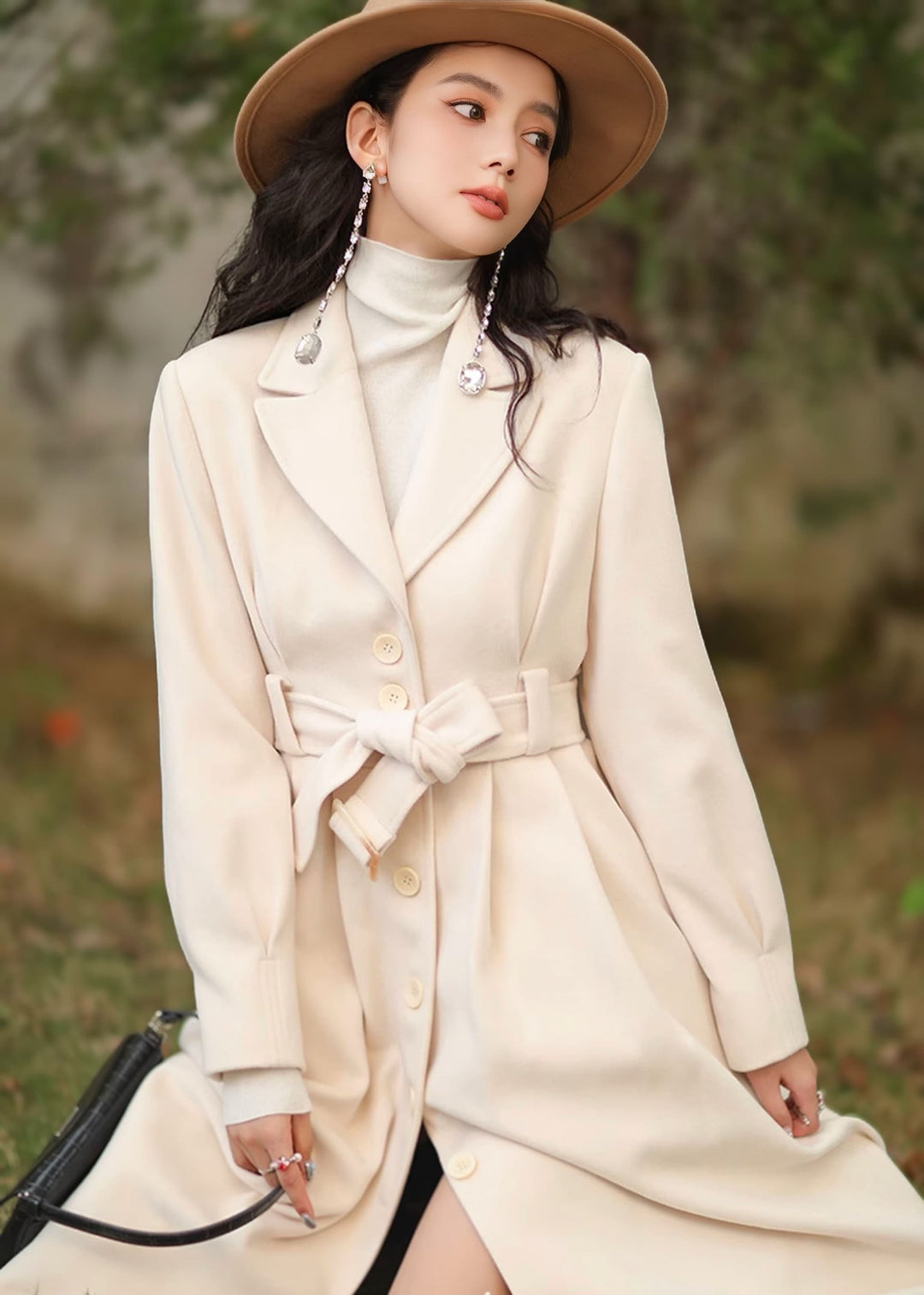 ELNIQUE】フィットアンドフレアロングコート – N FRAME