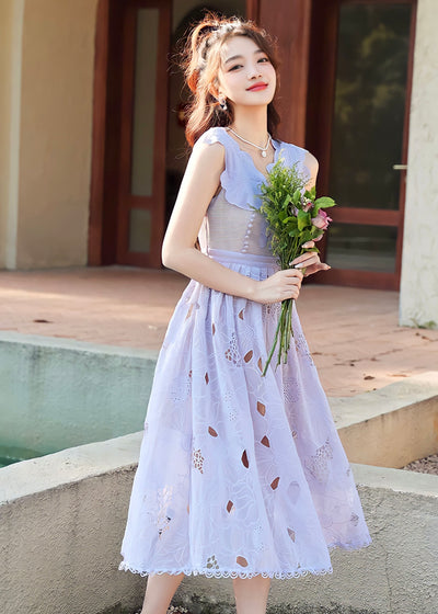 ELNIQUE(エルニーク)フラワー刺繍ミディアムタイトドレス-