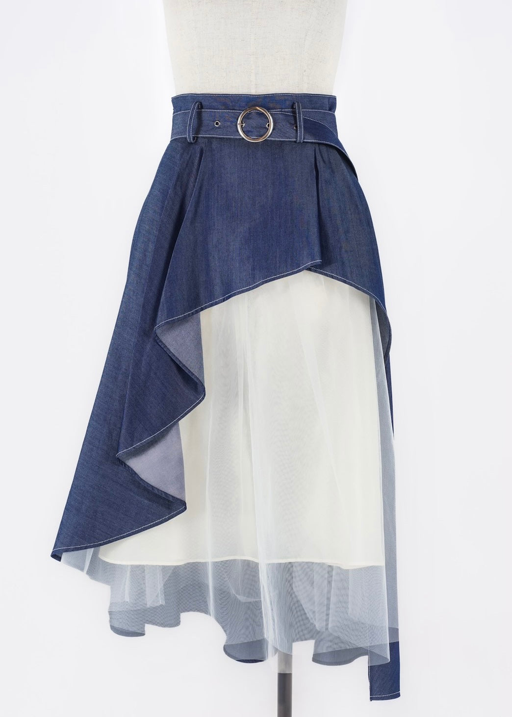 N.FRAME/エヌフレーム】デニムコンビデザインチュールスカート – N FRAME 